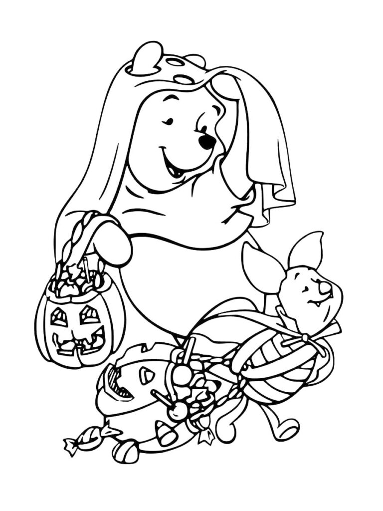 Cute halloween coloring pages