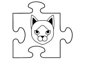 Cat breeds art activity jigsaw puzzle coloring pages distance learning