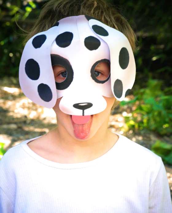 Printable dog mask video tutorial be crafty â