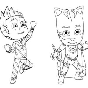 Pj masks coloring pages printable for free download