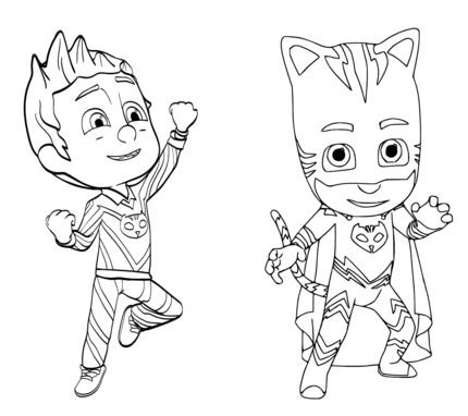 Pj masks coloring pages printable for free download