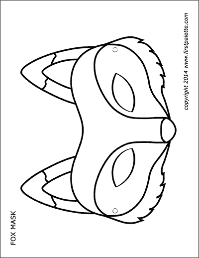 Printable masks glasses free printable templates coloring pages