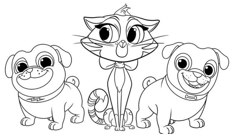 Hissy rolly and bingo puppy dog pals coloring page printable puppy coloring pages coloring pages inspirational dog coloring page