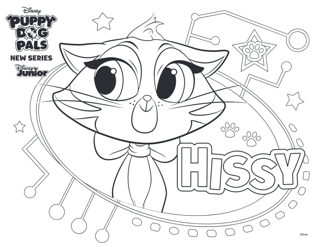 Free printable puppy dog pals coloring pages hissy puppy coloring pages cartoon coloring pages puppy birthday