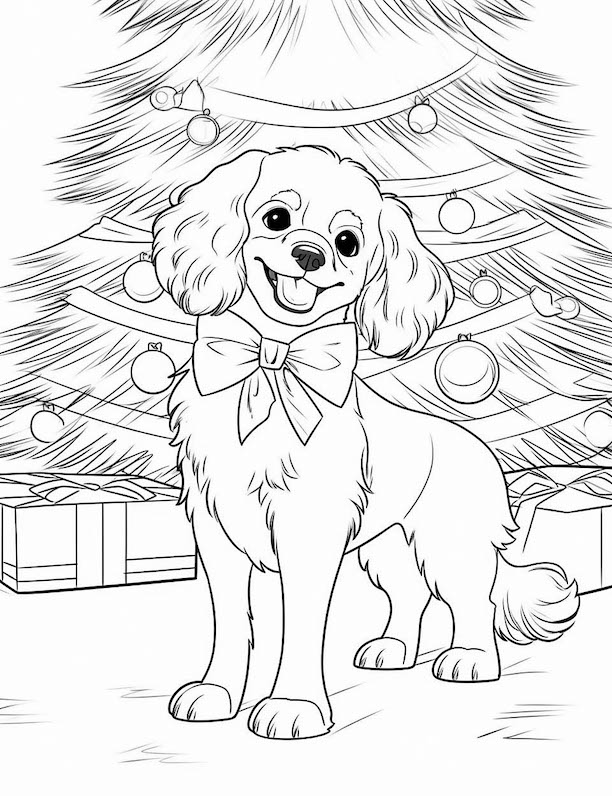 Dog coloring pages for kids and adults