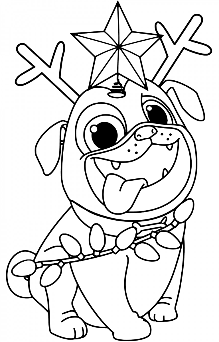 Free printable puppy dog pals coloring sheets rolly puppy coloring pages christmas coloring books christmas coloring pages