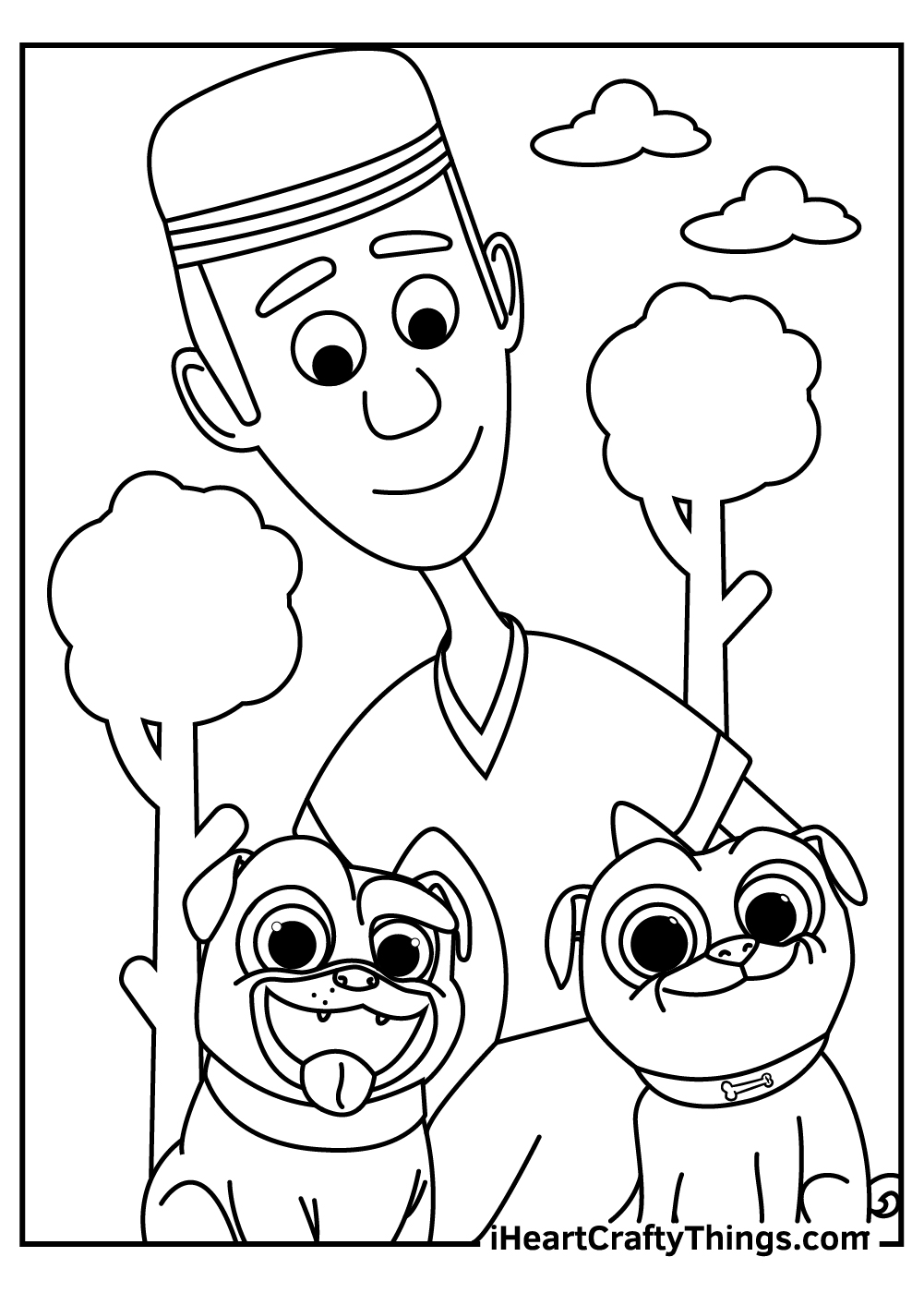 Puppy dog pals coloring pages free printables