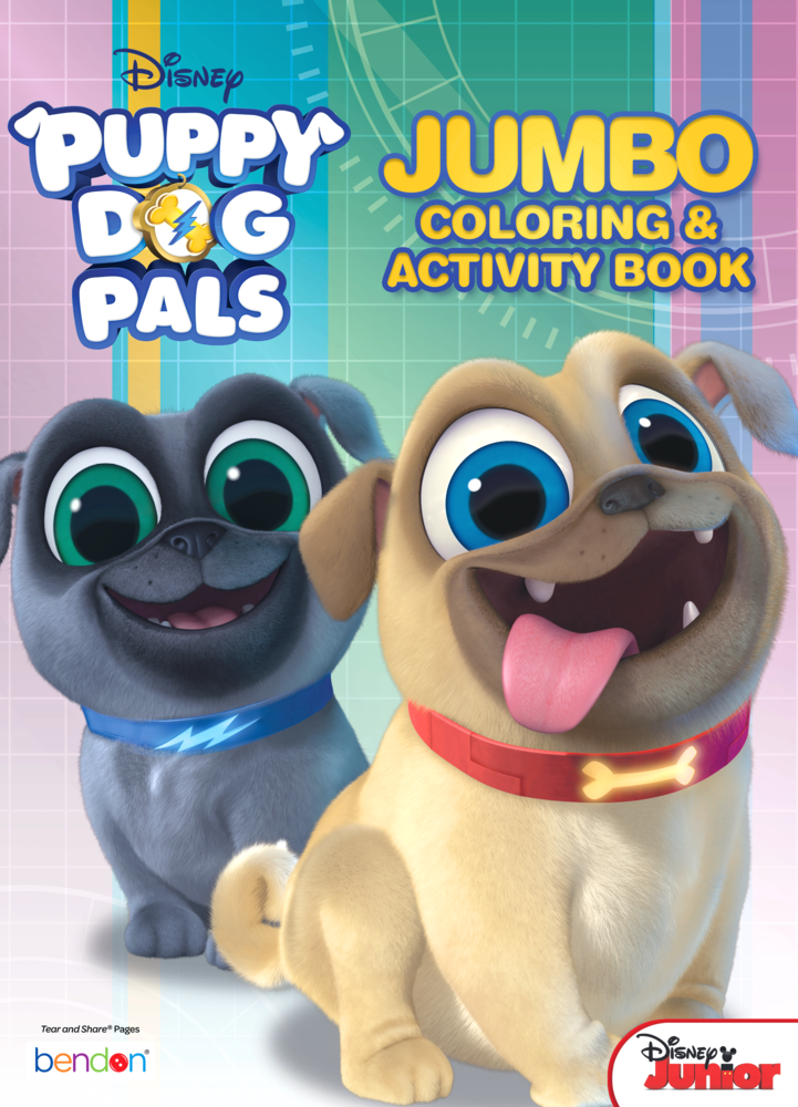 Puppy dog pals colouring activity book party city