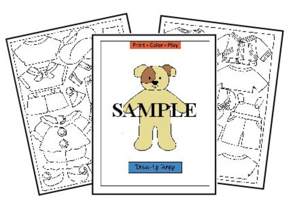 Paper dolls puppy dog pal dress