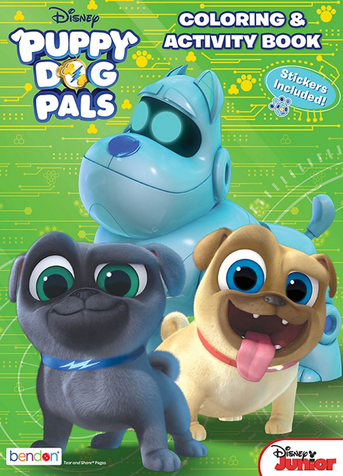 New pg disney puppy dog pals coloring activity book w stickers