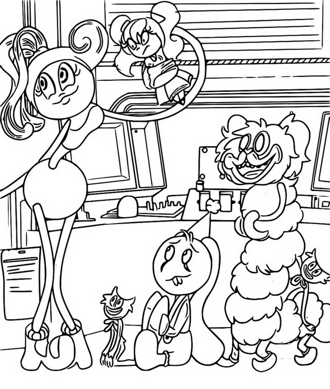 Coloring pages poppy playtime