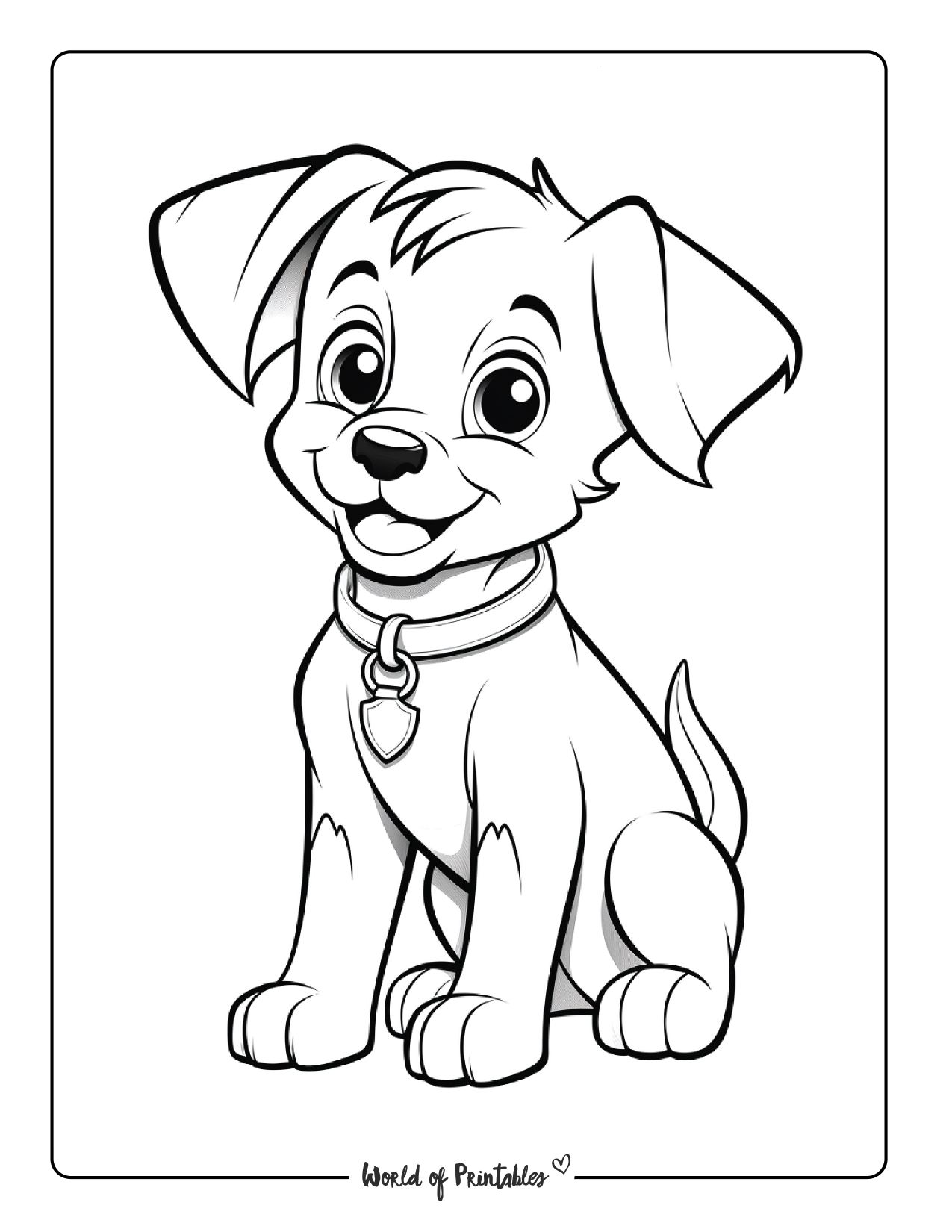 Puppy coloring pages