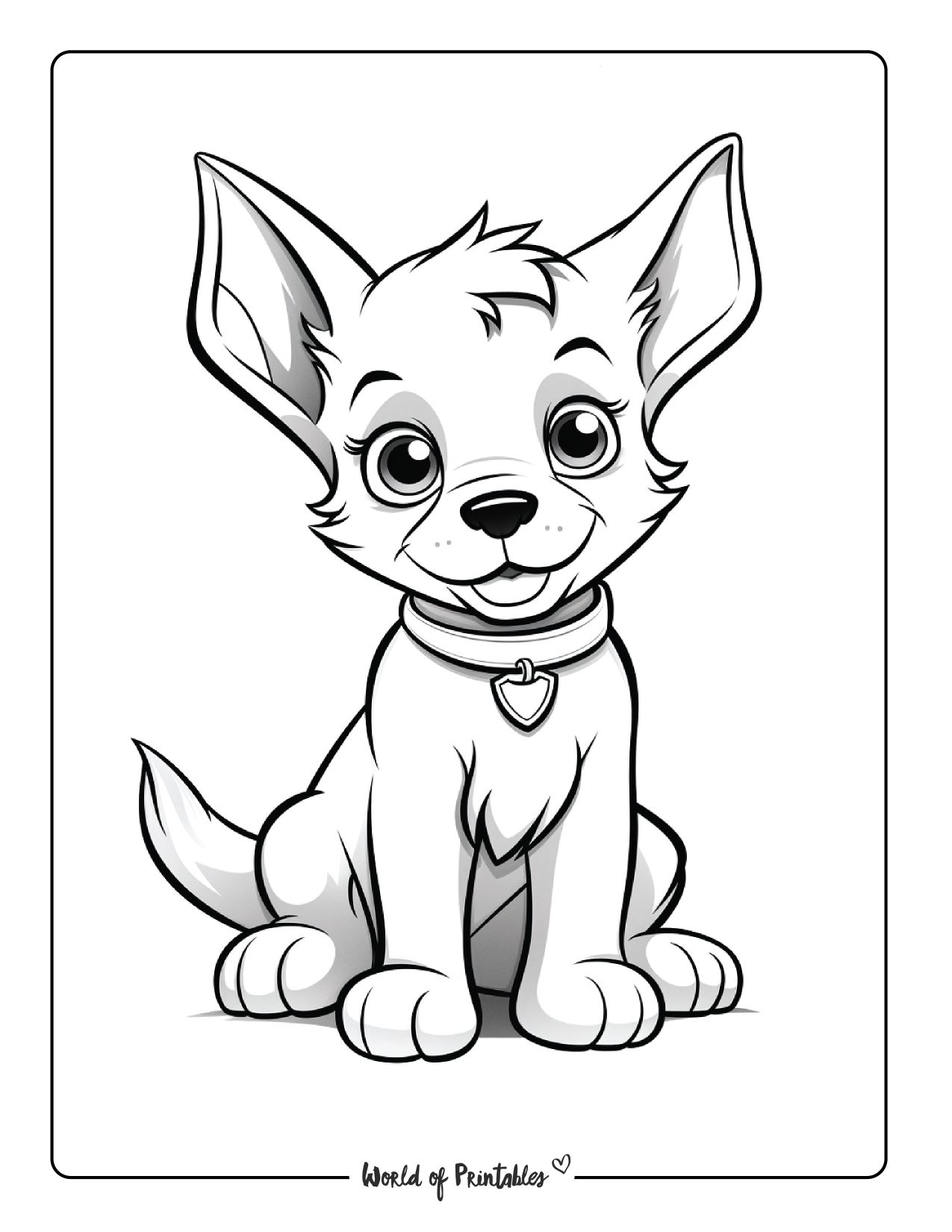 Puppy coloring pages