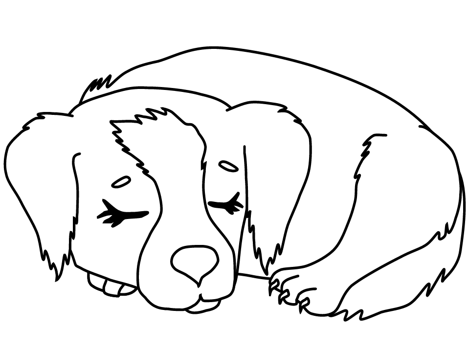 Puppy coloring pages