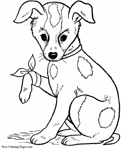 Coloring pages of dogs