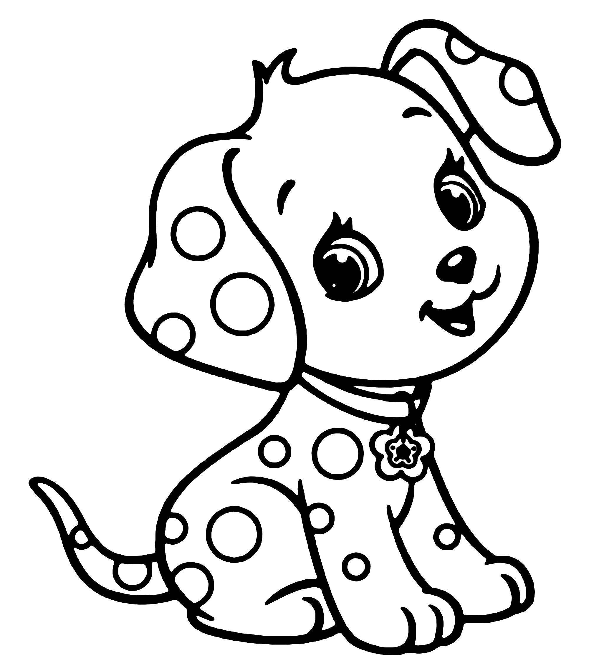 Furry friends coloring book printable dog coloring pages