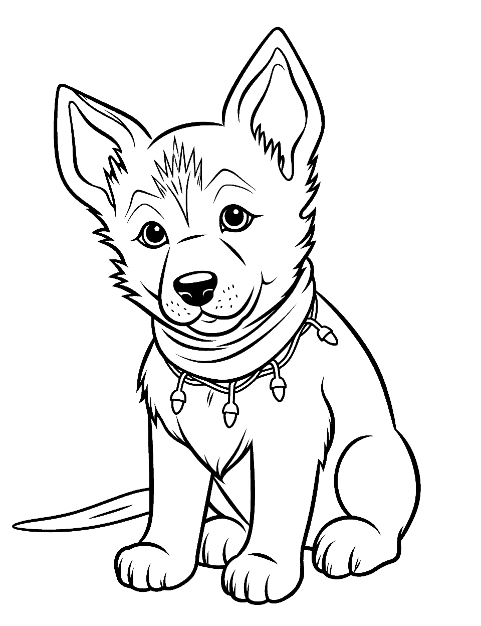 Puppy coloring pages free printable sheets