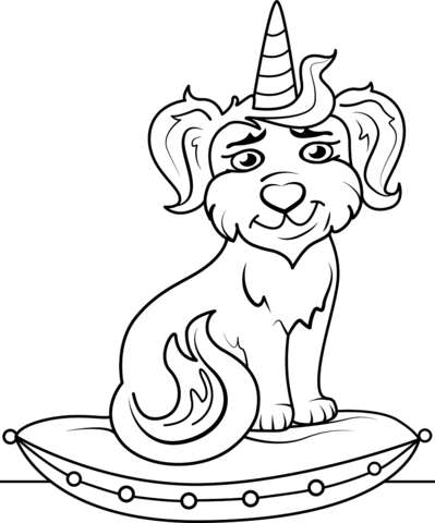 Unicorn puppy coloring page free printable coloring pages