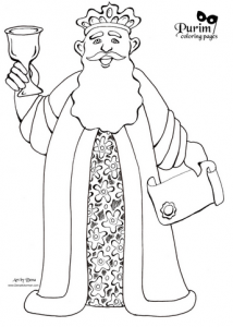 Purim coloring pages