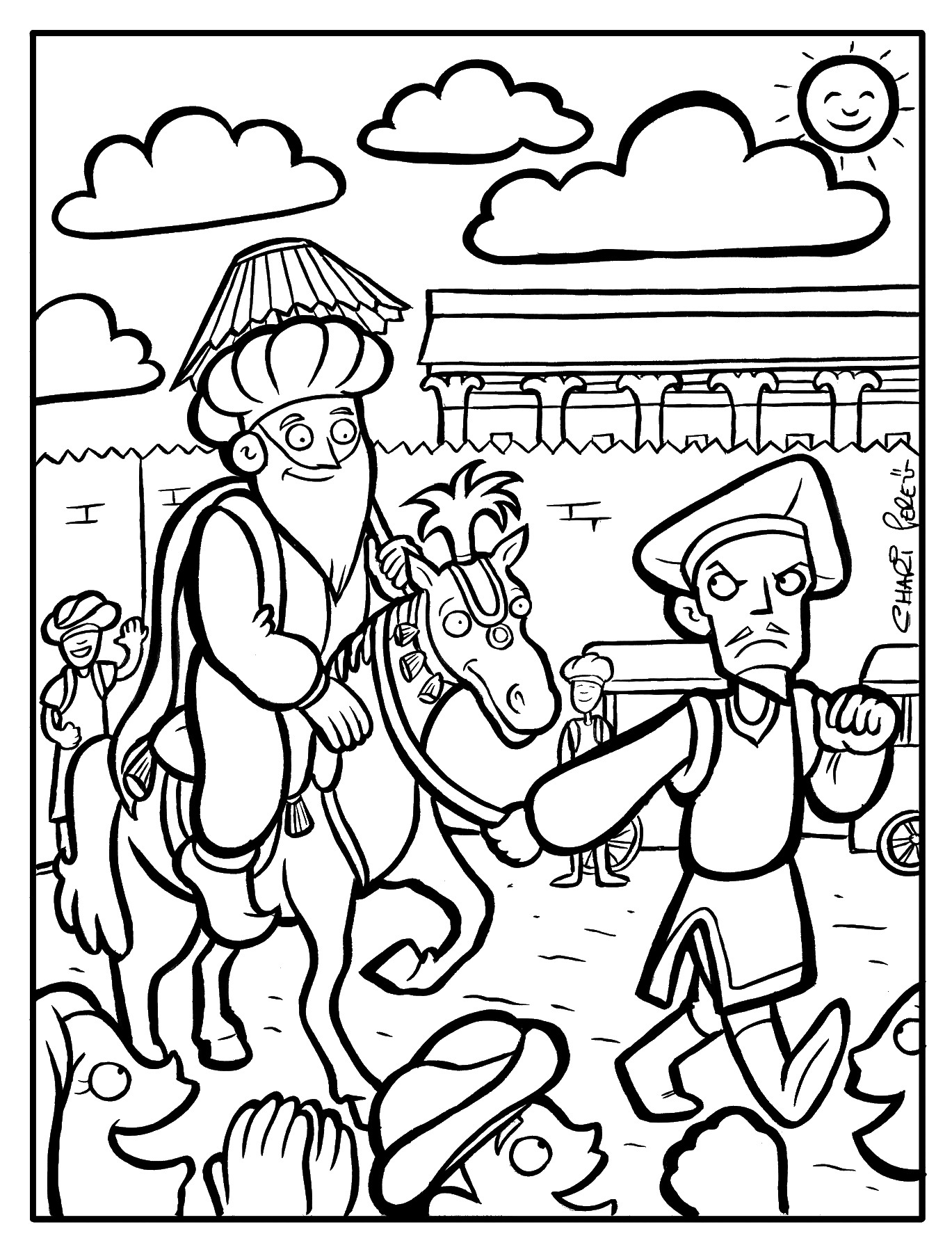 Purim coloring pages