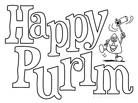 Purim coloring pages