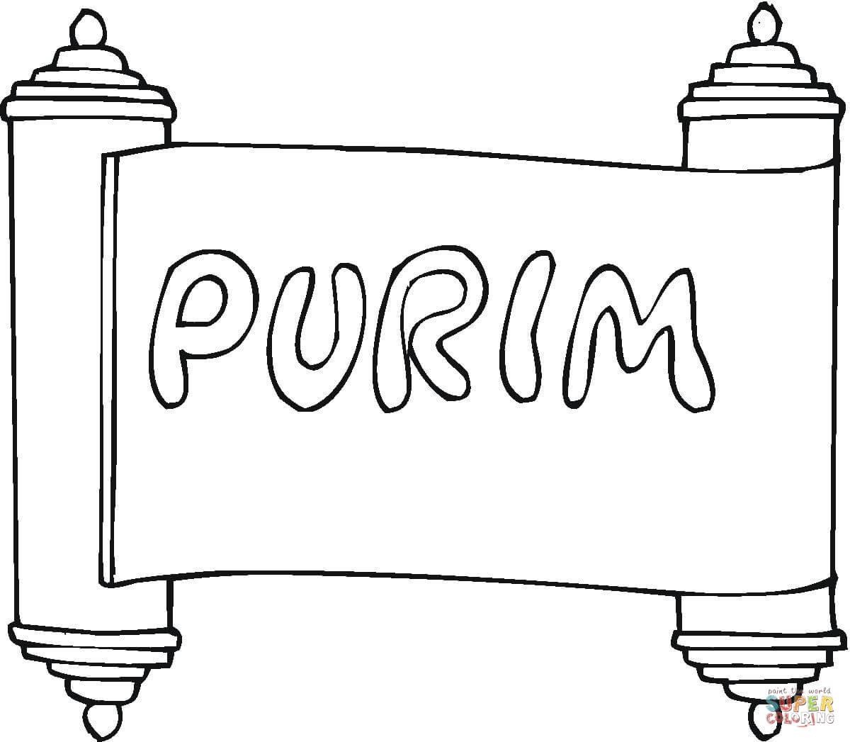 Purim coloring page free printable coloring pages