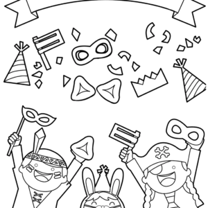 Purim coloring pages printable for free download