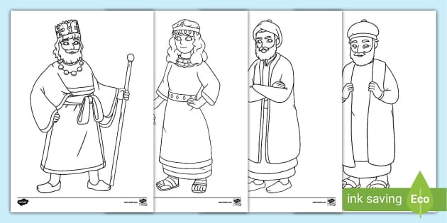 The story of purim character colouring pages teacher made