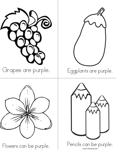 The color purple mini book purple books the color purple book color worksheets for preschool