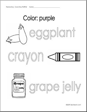 Coloring pages purple