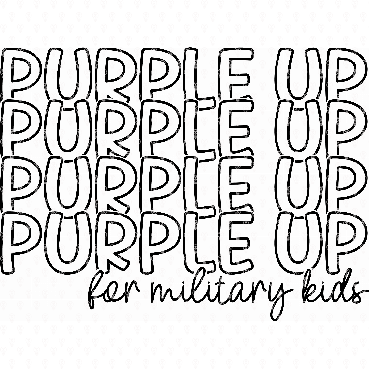 Purple up for military kids