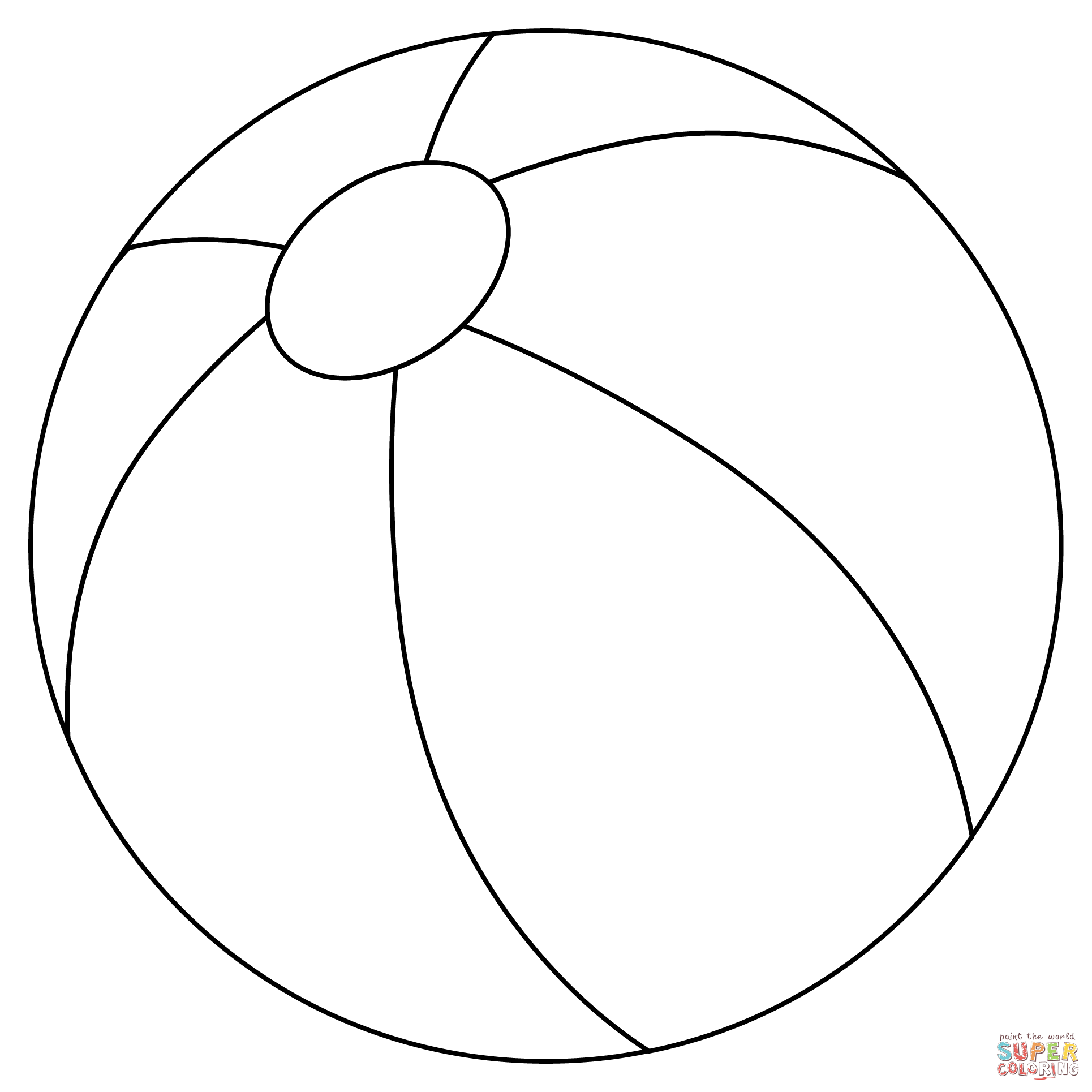 Beach ball coloring page free printable coloring pages