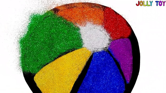 Glitter beach ball coloring pages learn colors for kids learn alphabet jolly toy ar