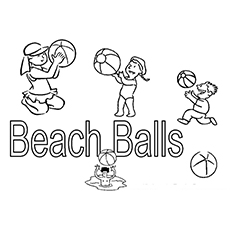 Top free printable beach ball coloring pages online