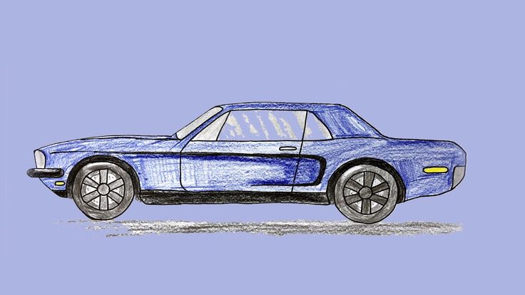 How to draw mustang â sport car coloring pages