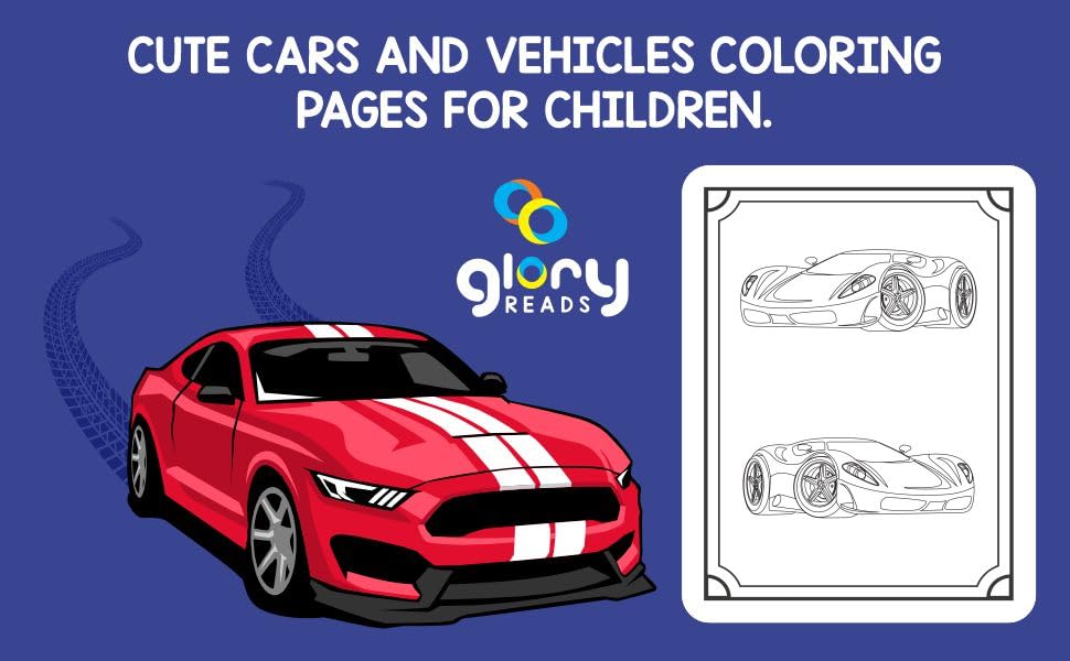 Car coloring book for kids