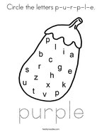 Purple coloring pages