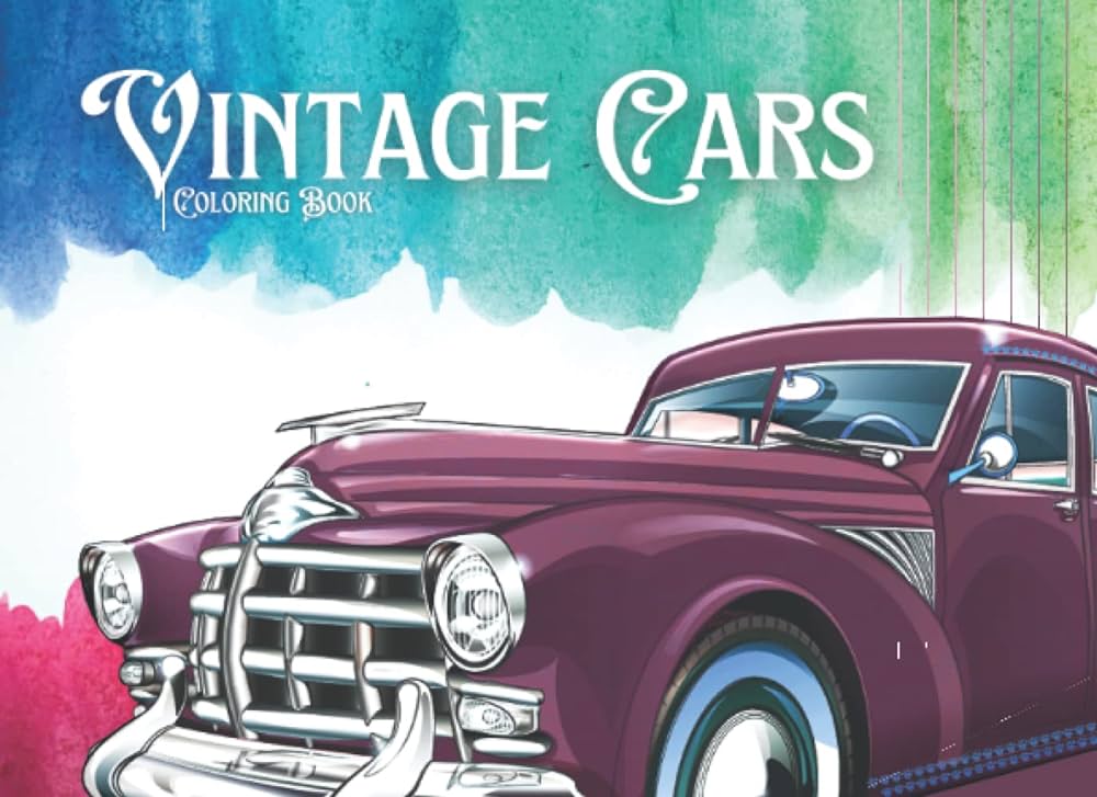 Vintage cars coloring book a unique collection of classic cars for adults to color blake trace c books