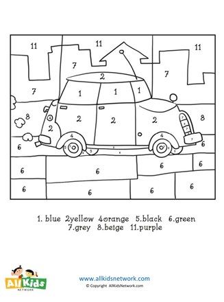 Car coloring page transportation theme preschool preschool colors cars preschool