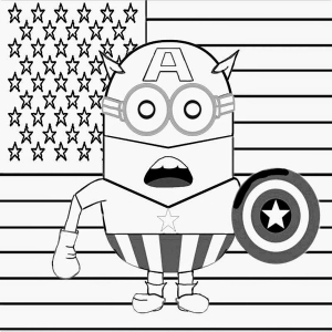 Free minions drawing to print and color