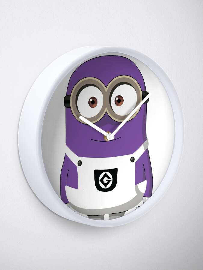 Purple minion clock for sale by trihan