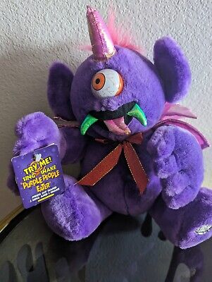 Vintage purple people eater plush stuffed toy dan dee does not work