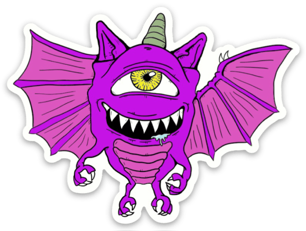 Purple people eater sticker lido ï arts