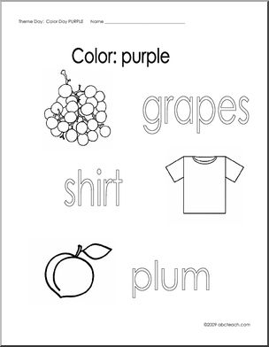 Coloring pages purple