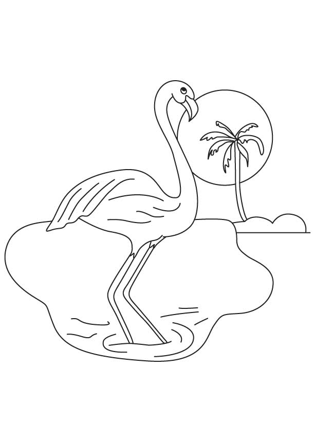 Purple wing flamingo coloring page download free purple wing flamingo coloring page for kids best coloring pages