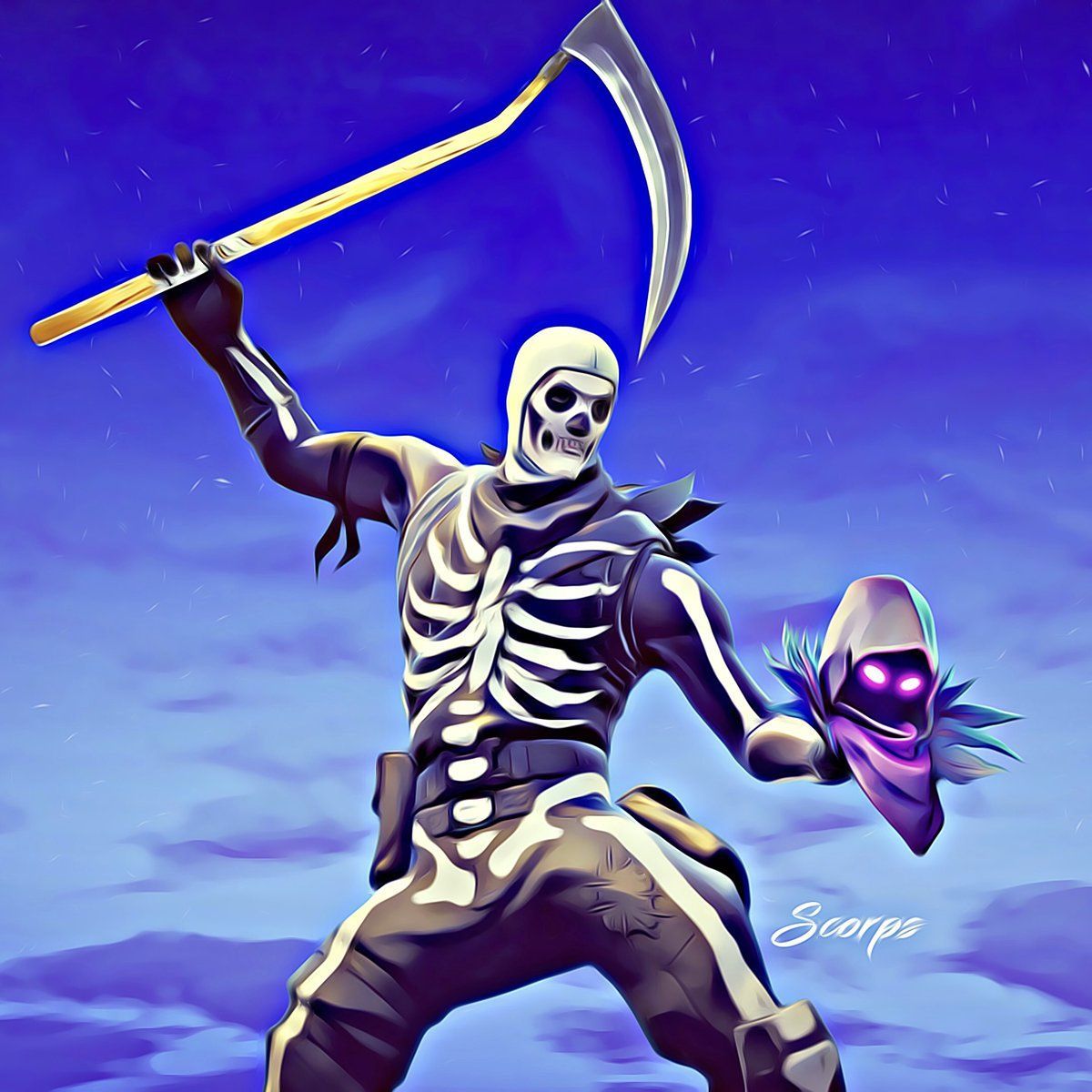 Skull trooper fortnite cool wallpapers