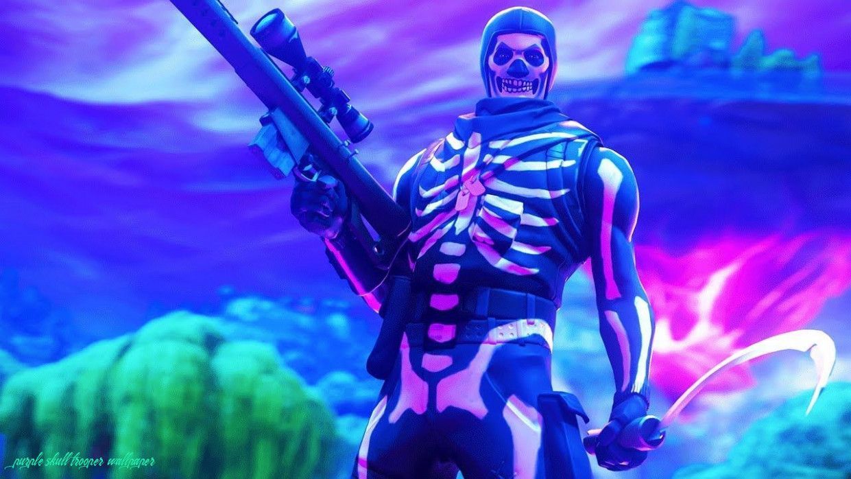 Fortnite purple skull trooper wallpapers