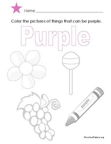 Purple lesson plan for pre