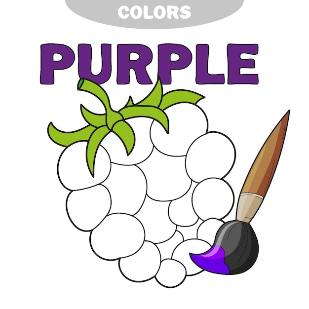 Premium vector illustration of isolated black and white berry for coloring book preschool education vector illustration kids activity learn thr color