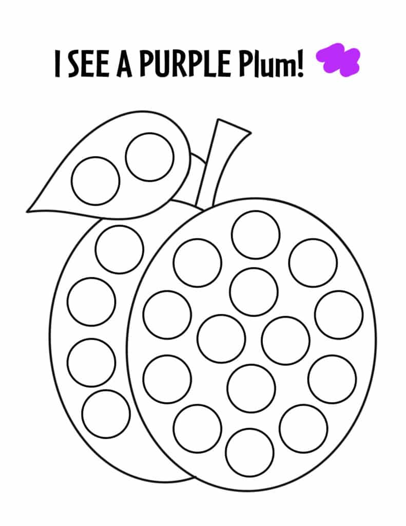 Purple color activities and worksheets for preschool â the hollydog blog